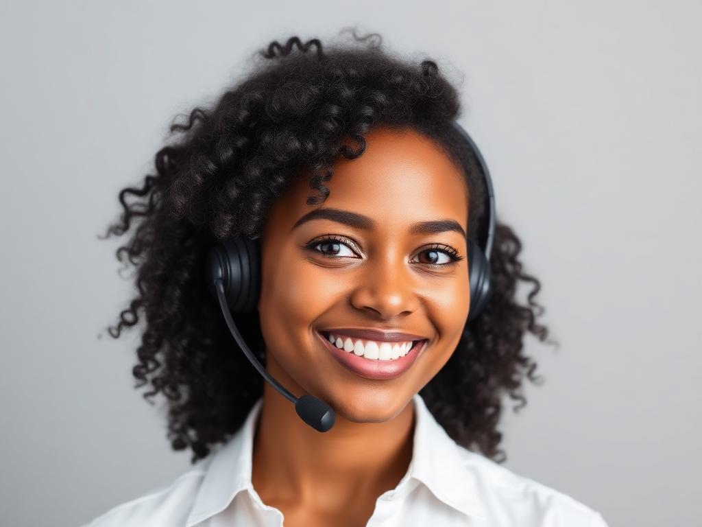 Friendly customer success representative ready to help